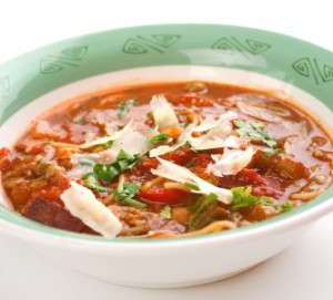 Dairy free Minestrone soup recipe.