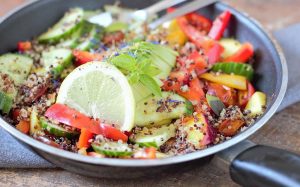 Selection of healthy recipe ideas.